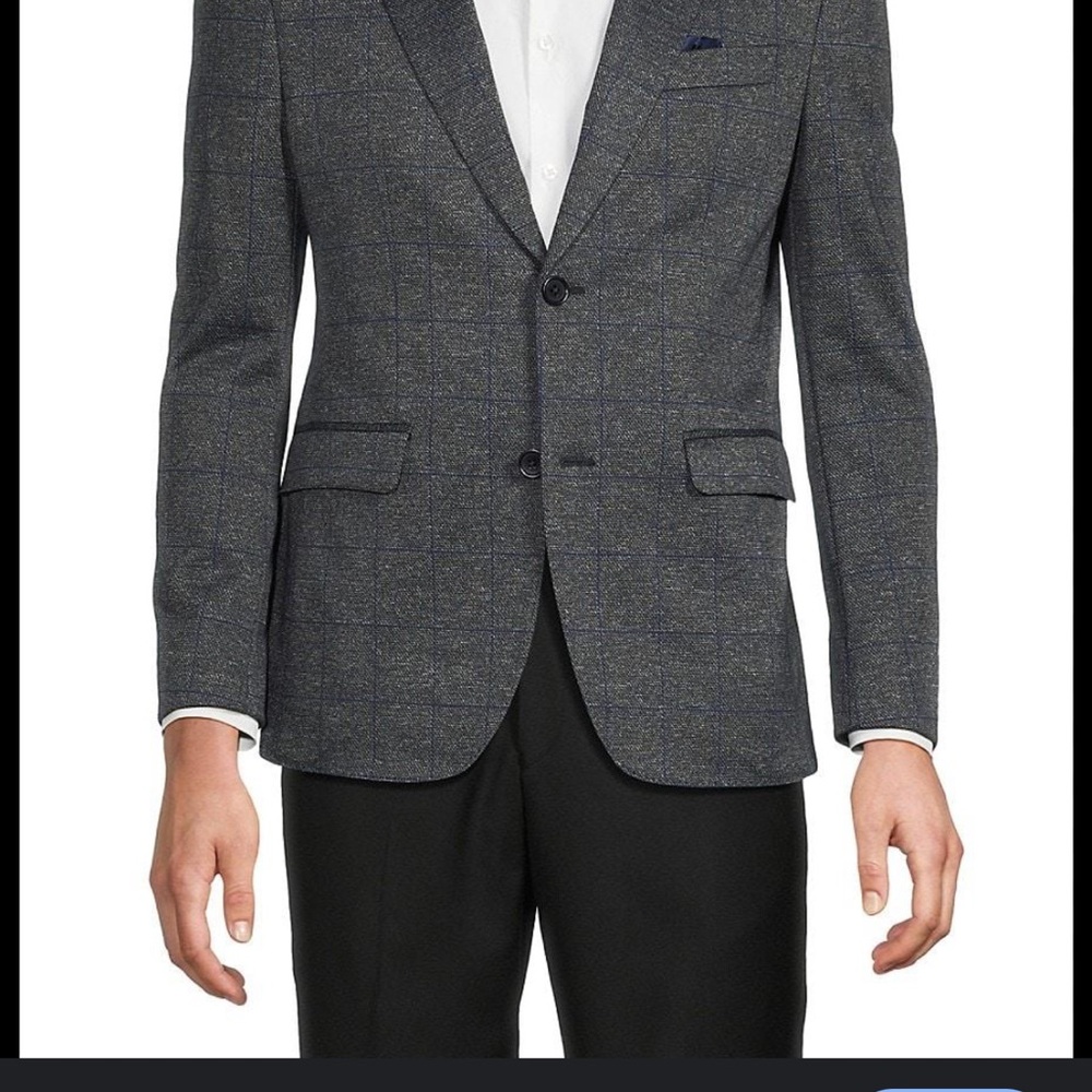 Luchiano Visconti Men's Gray Blazer